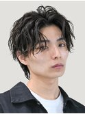 大阪梅田ツイストスパイラルパーマ波巻きパーマセンターパート◆