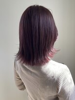 エクファ ヘア シェリル 草津 南草津店(ex-fa hair cherir) ミルクティーブロンド/ダークブルー/デジタルパーマ/南草津