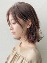 アース 相模大野店(EARTH)&nbsp;ブリーチなしカラーで透明感ミディアムくびれヘア