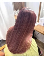 アーブル ヘアーアンドメイク(ARBRE)&nbsp;ハイライトピンクデザインカラー髪質改善トリートメント