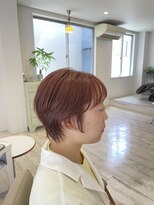 花と太陽と雨&nbsp;明るめオレンジブラウン×ショートスタイル♪