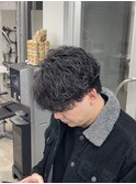 波巻きパーマ波巻きスパイラルパーマ