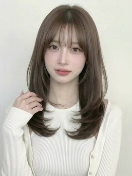 カバーヘア ブリス 上尾西口店(COVER HAIR bliss) 秋ブリーチなしグレージュシャギーウルフ小顔レイヤーp上尾