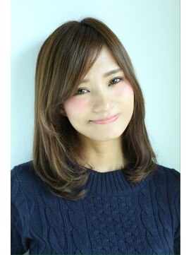 パズパッション(Pazz.Passion.) [人気のPazz.Passion./松永/尾道]前髪長めの小顔セミディー