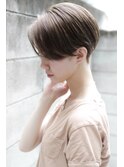 大人可愛い20代30代40代黒髪前下がりひし形小顔ボブ丸みショート