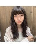 外ハネミントグレージュ