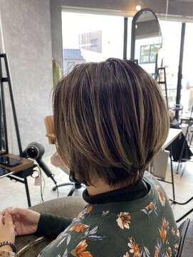 トハコ(&haco) バレイヤージュ×ショート☆