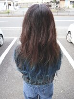 アルル ヘアー(ALULU HAIR) 黒髪×ブルーが大人女子『ブルーグラデーション』