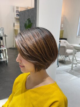 前髪なしショートボブ L カロン Kalon のヘアカタログ ホットペッパービューティー