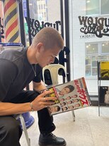 バーバーブロス 吉祥寺店(BARBER BROS) 【LUDLOW BROS.】おしゃれボウズ バズカット ブリーチベージュ