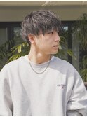 藤沢ツーブロック刈り上げナチュラル束感ショートパーマ