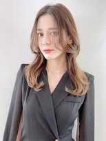 アイティーバイアルバム 八王子店(IT by ALBUM) くびれ巻き_チェリーブラウンフェミニンロング_9168