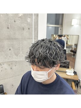メルシー トータル ブランディング サロン(merci TOTAL BRANDING SALON) 波巻きスパイラル×ハイライト 横浜メンズカットメンズパーマ
