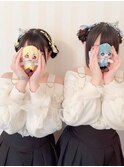 【BLUEFAIRY】ストプリライブ参戦★推し色リボン★双子コーデ