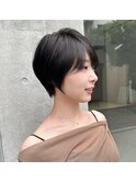 大人美人ショート/前髪あり