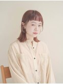 前髪/マチルダボブ/ピンクベージュインナー/グレージュ[甲府駅]