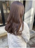 【松本咲花】ブリーチなしカラーチョコレートベージュ春カラー