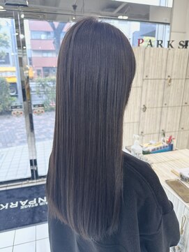 インパークス 西新井店(INPARKS) ロングヘア/グレーベージュカラー/ワンカラー
