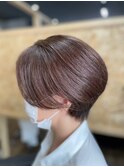 多毛タイプのショートボブ