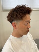 バース バイ ハピネス(BIRTH by happiness)&nbsp;ツイストパーマフェードジェットモヒカン短髪メンズカット