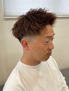 バース バイ ハピネス(BIRTH by happiness) ツイストパーマフェードジェットモヒカン短髪メンズカット