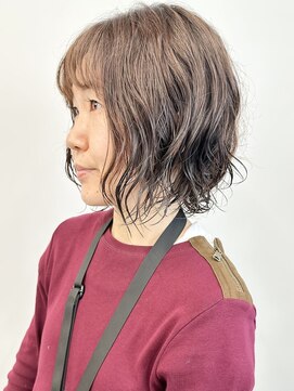 モリオ(morio) -ニュアンスパーマ大人ボブパーマゆるふわパーマボブウェーブ3