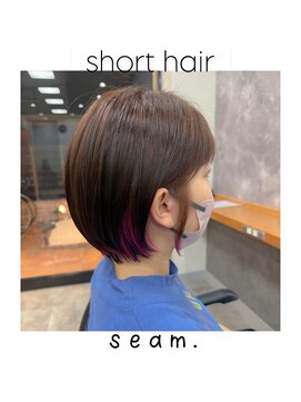 シーム(seam.) 簡単アレンジショートpart2◎どんな髪質・毛量・年齢もOK