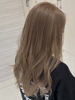 グランデュール 東静岡池田店(GRANDEUR)&nbsp;ミルクティーベージュダブルカラーケアブリーチグレージュ40代