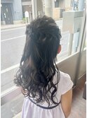 キッズハーフアップ
