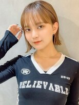 ロンド ロワール 門前仲町(Lond Loire)&nbsp;暗めカラーグランマッシュデザインカラーフェイスフレーミング