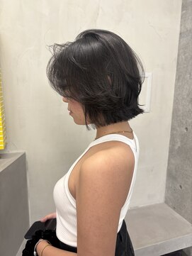 キーチェ 梅田中崎町(keych) レイヤーカット/オリーブベージュ/大阪梅田/中崎町