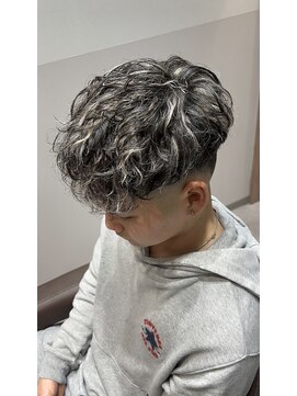 スペインカール×ホワイトメッシュ