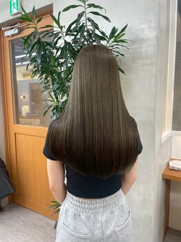 Luora ブリーチなしダブルカラー/透明感カラー/レイヤーカット【2/14NEWOPEN(予定)】の写真/髪質改善には、手を抜かないSYSTEMトリートメントがやっぱりイイ◎[アマトラ/グローバルミルボン取り扱い*]