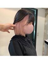 ペレ 原宿(PELE)&nbsp;ダブルカラー/ケアブリーチ/羽エクステ/原宿