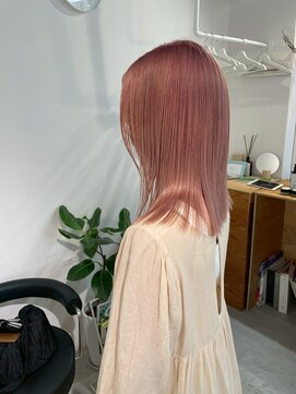  fit stand 千葉/ショートボブ/カット/パーマ/ダブルカラー/トリートメント/縮毛矯正 イメチェン/ピンクベージュ/アンブレラカラー[千葉]