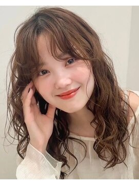 パザパ 嶋店(pa.za.pa) ナチュラルウェーブパーマ/韓国風暗髪/モカブラウン/30代40代