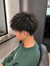 似合わせメンズカット+炭酸ヘッドスパ+眉カット¥7000