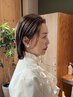 【脱白髪染め】未来まで美しい髪に水素TR＋白髪ぼかしカラー＋カット