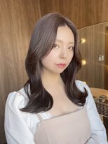 hyon myon/RISEbyREVO 綾瀬店【ヒョンミョン】&nbsp;ハッシュカット/デザインカラー/グレージュ[綾瀬駅/韓国ヘア]