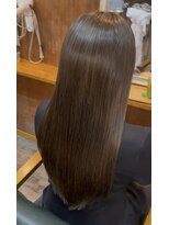 ヘアーサロン アトリエ(Hair salon ATORIE) ロングレイヤーオリーブグレージュカラー