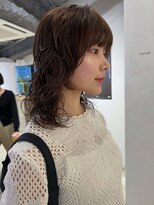 ナヌーク シブヤ(nanuk shibuya)&nbsp;ウルフパーマレイヤーパーマボブパーマニュアンスパーマベージュ