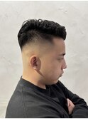 スキンフェードサイドパート