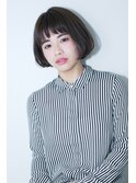 【Fraise】大人かわいいチョコレートブラウン平行ボブ
