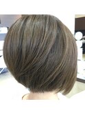 グラデーションボブ×ハニーベージュ