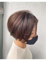 カプア 仙台駅前店(Kapua)&nbsp;小顔見せで大人かわいいハンサムショートマッシュ　ゆるふわ