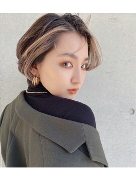 ジゼル(GiseL) 【GiseL】フェイスフレーミングショートボブ 天神/ダブルカラー