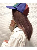 エル(EL by green)&nbsp;[ＡＫＩＫＯ]ハイトーンラベンダーシルバーピンク×ロング