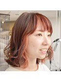フェイスラインインナーカラー(矢巾)