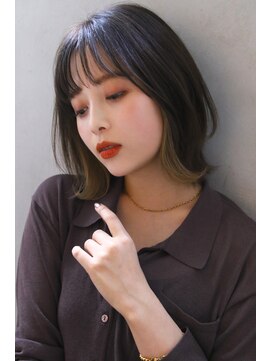 ロゼ 六甲道(ROSE) 【ROSE】インナーカラー＿透けバング＿ボブ2