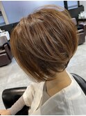 くびれヘアー×フォギーベージュ